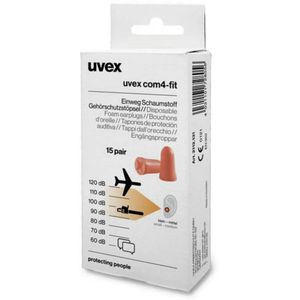 Uvex 2112131 com4-fit ušni čepiči 33 dB za jednokratnu upotrebu 15 Par