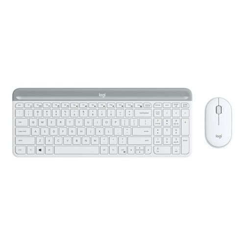 Tipkovnica i miš Logitech MK470 Slim Wireless Combo, OFFWHITE, 920-009205 slika 2