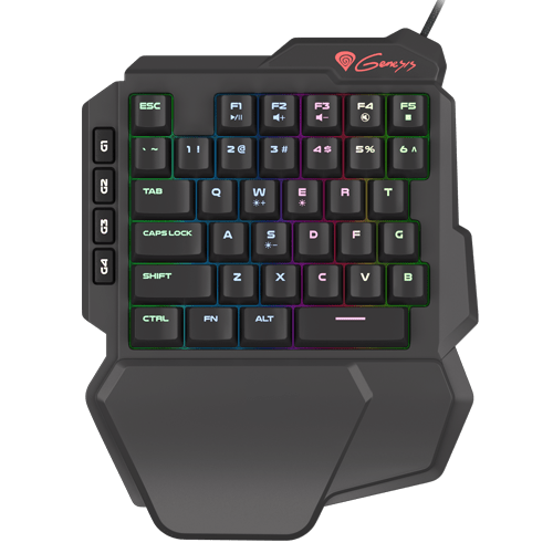 Natec NKG-1319 GENESIS THOR 100 RGB, Mechanical Gaming Keypad, Switch type: Outemu Red, Antighosting, RGB Backlit, Wired, USB slika 1