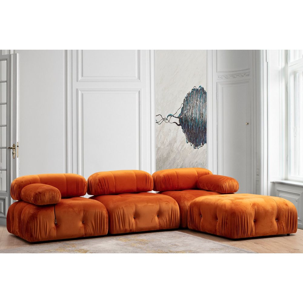 Bubble L1 - Narandžasti Sofa za Jednu Osobu slika 3