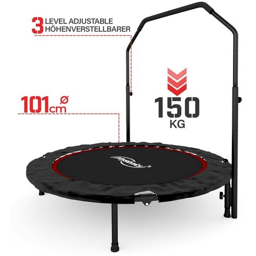 Fitnes trambolina sa ručicama - ø 101 cm (crvena) slika 1
