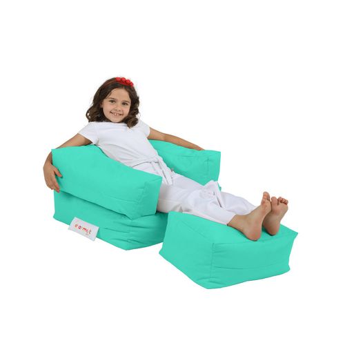 Atelier Del Sofa Vreća za sjedenje, Kids Single Seat Pouffe - Turquoise slika 3