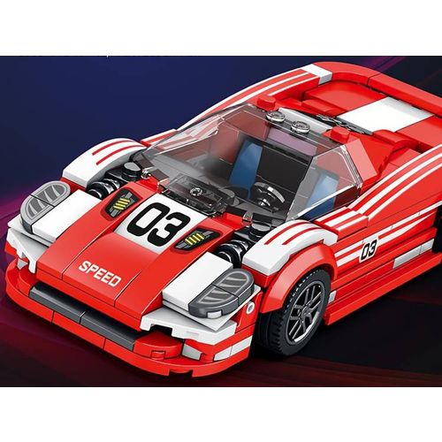 DIY sportski auto crveni 355 elemenata slika 6
