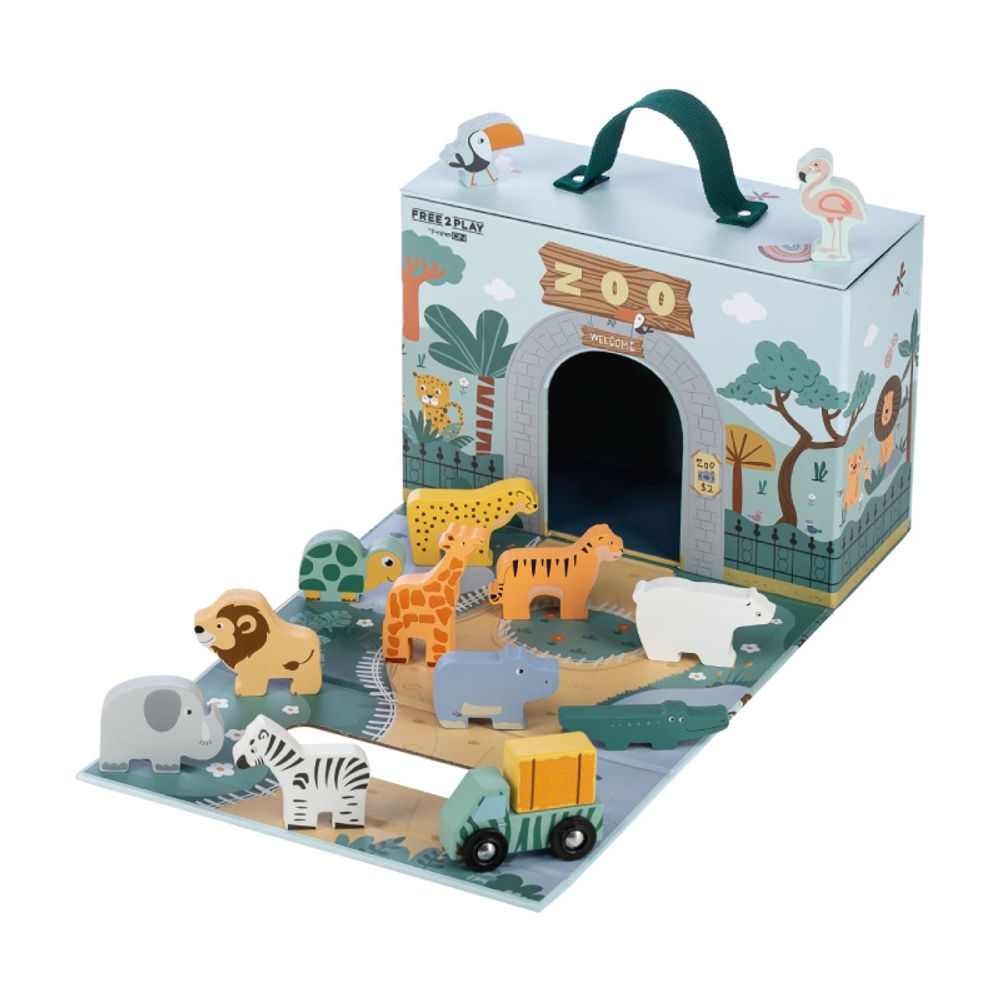 Free2Play Zoo Sklopiva kutija sa životinjama slika 2