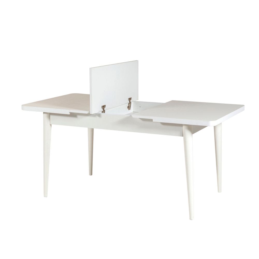 Vina White Soho Grey Set za Trpezariju sa Produžnim Stolom i Stolicama (5 Komada) slika 5