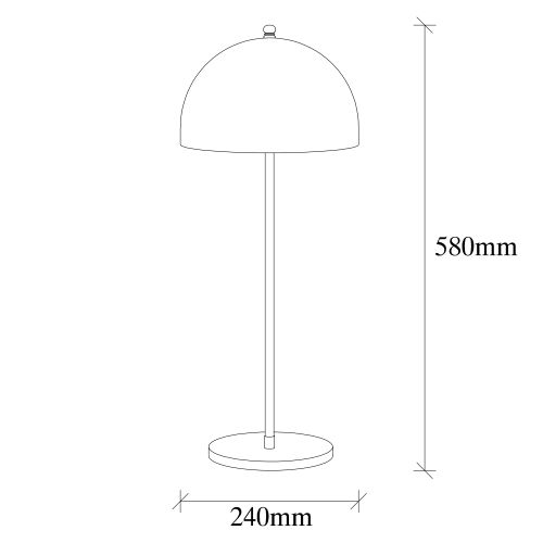 Opviq Can-NT-135 Crna Stona Lampa slika 6