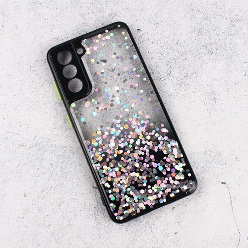 Torbica Frame Glitter za Samsung G991B Galaxy S21 crna slika 1