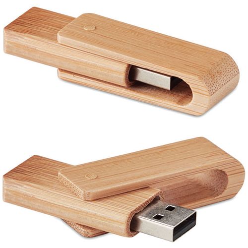 Memori stick USB 16GB Bamboo natural, kart. kutijica slika 1