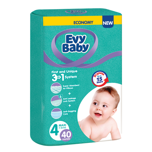 Evy Baby jednokratne pelene 3 u 1 sistem Twin slika 4