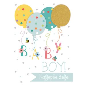 BABY BOY NAJLJEPŠE ŽELJE - ČESTITKA