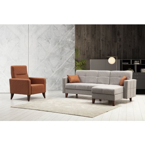 Atelier Del Sofa Garnitura, Polya L - Light Grey slika 1