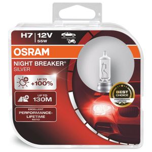 Sijalica H7 100% OSRAM Night Breaker Silver - 2 kom,