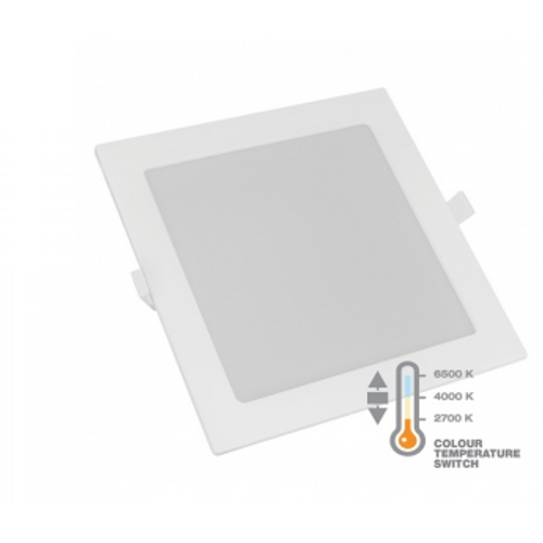 LED panel 12W, kvadratni ugradni, CCT sklopka slika 1