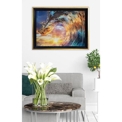 Vavien Artwork Slika na staklu 45x65 Big Wave slika 1