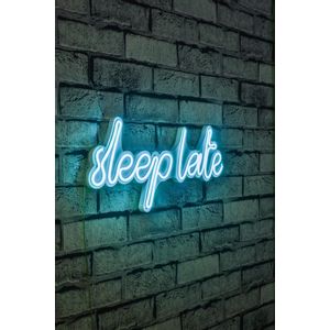 Wallity Ukrasna plastična LED rasvjeta, Sleep Late - Blue