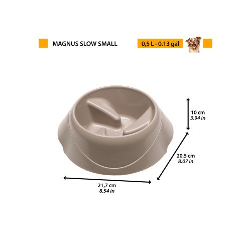 Ferplast Posuda Magnus Slow Small 21,7X20,5X10 cm - 0,5L slika 2