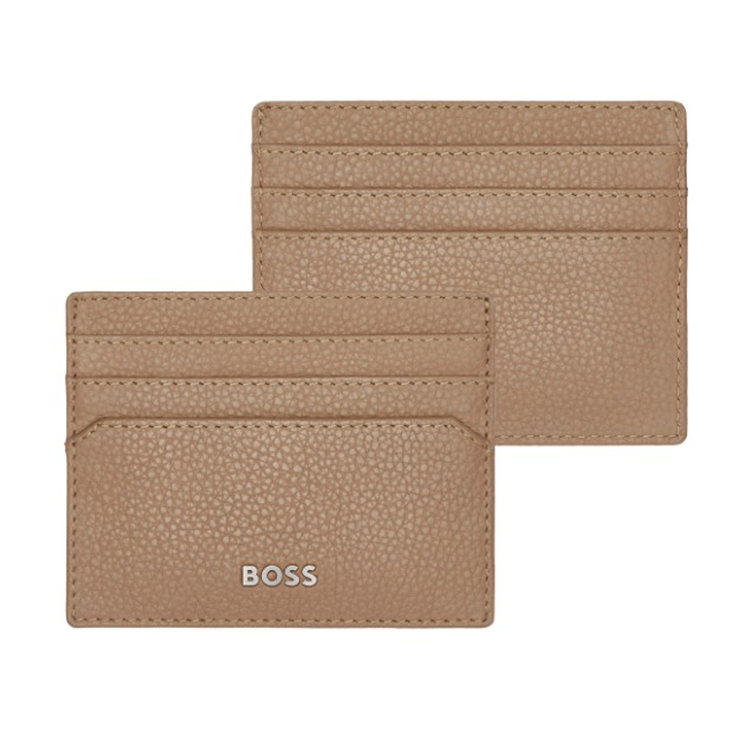 Hugo Boss Držač kartica Classic Grained HLC416X bež slika 3