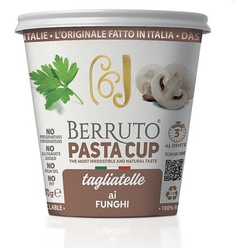 Berruto pasta cup, Tagliatelle ai Funghi, 70grama instant tjestenina slika 1
