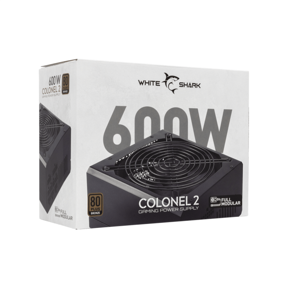 WHITE SHARK Napajanje GPSU-B600S COLONEL-2 600W 80+ BRONZE Full Modular slika 8