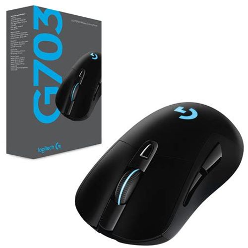 Logitech G703 Lightspeed Wireless Gaming Mouse with HERO 16K sensor Black slika 5