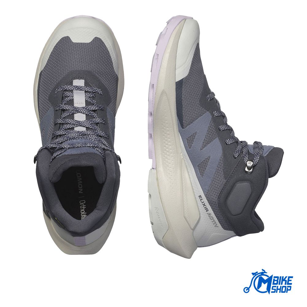 Salomon Ženske gležnjerice Elixir Activ MID GTX, India Ink/Glacier Gray/Orchid Petal slika 4
