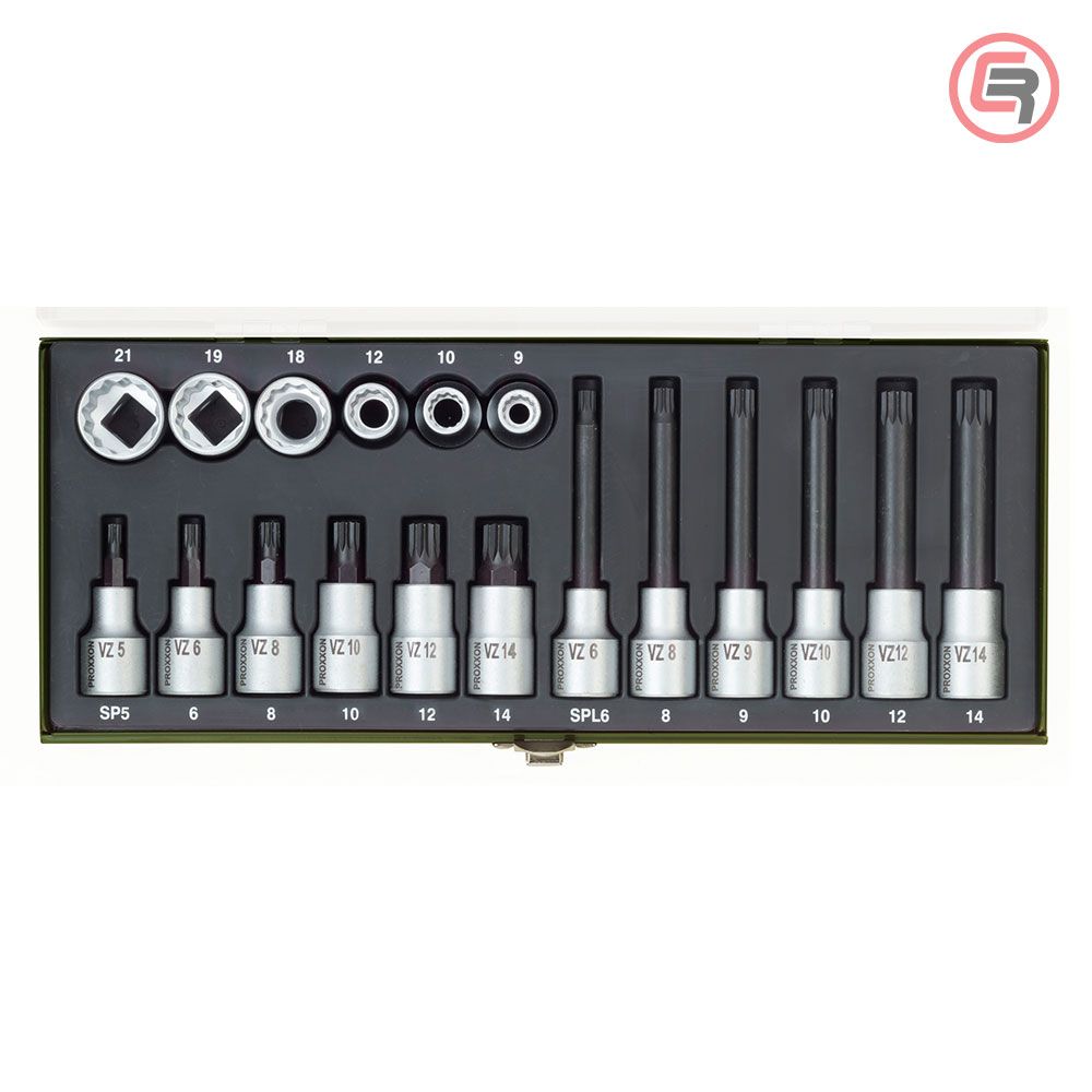Proxxon Garnitura Nasadnih Zvijezda XZN Ključeva 1/2'' / 18 dijelna - 23296 slika 1