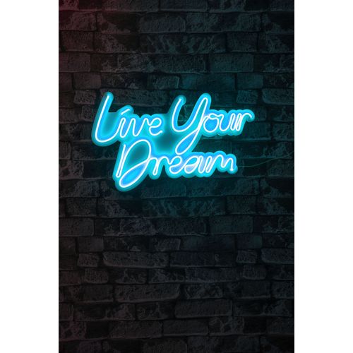 Wallity Ukrasna plastična LED rasvjeta, Live Your Dream - Blue slika 2