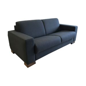 Kansas - Black Black 3-Seat Sofa-Bed