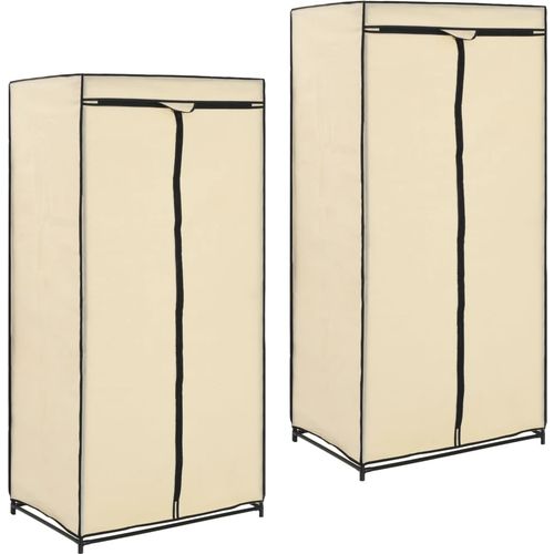 282443 Wardrobes 2 pcs Cream 75x50x160 cm slika 37