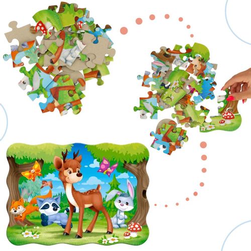 Castorland puzzle jelen i prijatelji slika 4