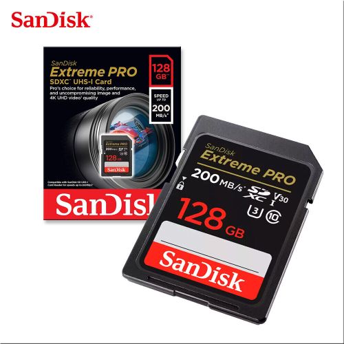 SanDisk Extreme PRO SDXC memorijska kartica 128GB 200MB/s & 90MB/s čitanje/pisanje UHS-I, Class 10, U3, V30 slika 7