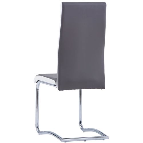 Konzolne blagovaonske stolice od umjetne kože 6 kom sive slika 5