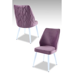 Pufi - Set stolica u boji ljubićaste (4 komada)