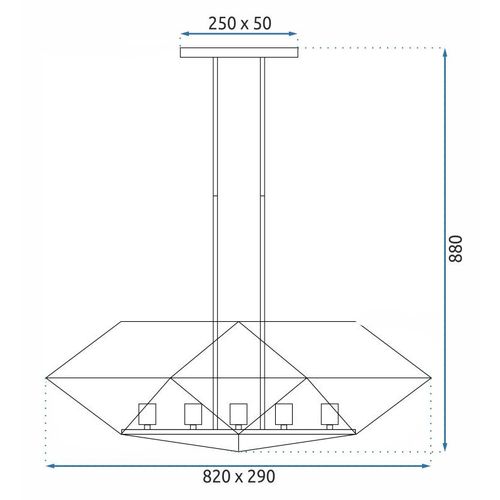 TOOLIGHT Viseća svjetiljka APP1037-5CP slika 13