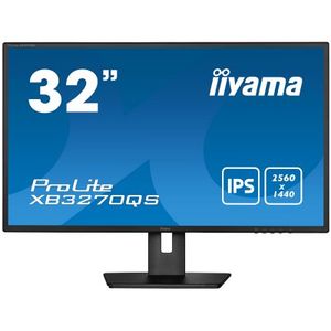 Iiyama monitor 32" XB3270QS-B5 32 WQHD IPS 2560X1440 250CD DVI HDMI DP