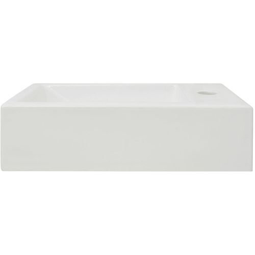 Umivaonik s Otvorom za Slavinu Keramički Bijeli 46x25,5x12 cm slika 4