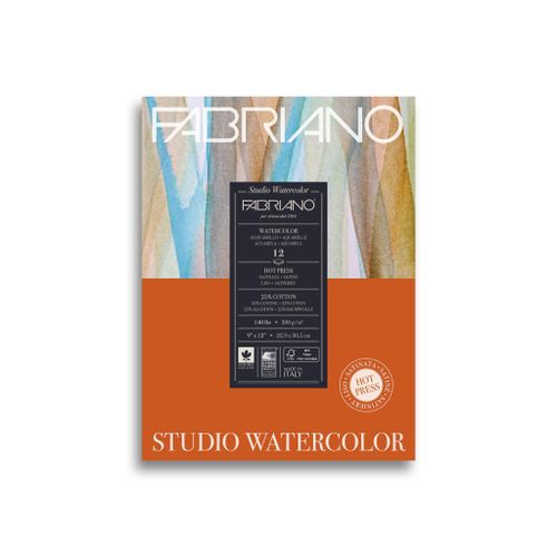 BLOK FABRIANO STUDIO WATERCOLOR 22,9X30,5 300G 12L 19123002 slika 2