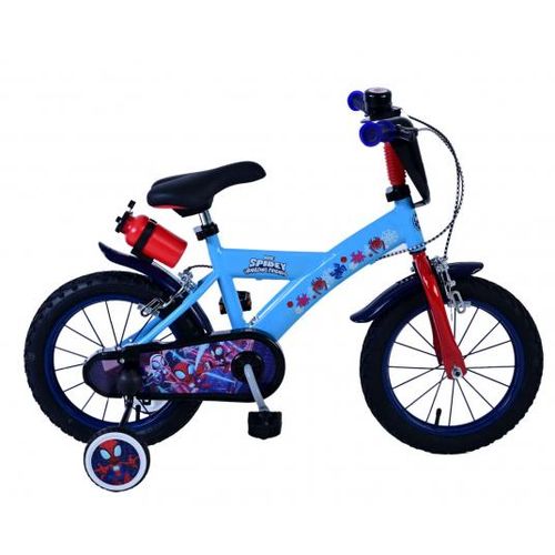 Dječji bicikl Volare Spidey 14" plavi s dvije ručne kočnice slika 1