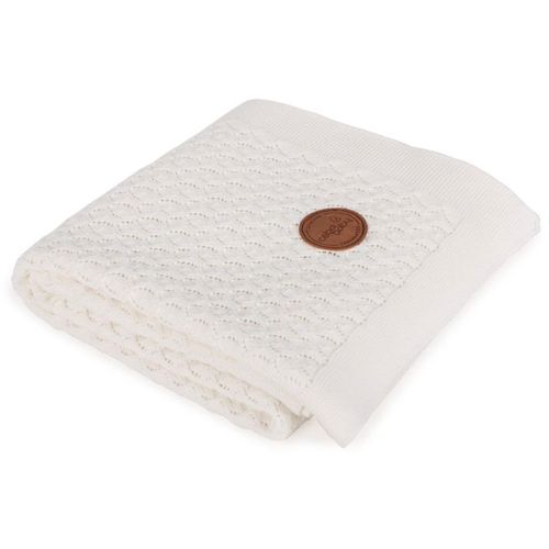 Ceba Baby pokrivač pleteni (90x90) krem slika 1