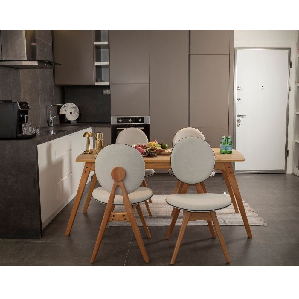 Set Stola i Stolica Touch (4S) OakBeige (5 Komada) slika 5