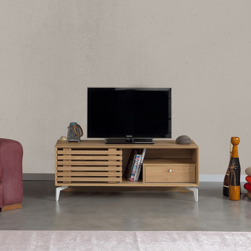 TV Stalak Lulu 100 u Boji Hrasta slika 2