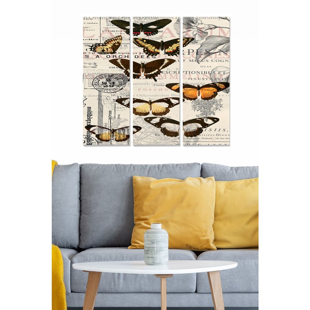 Dekorativna Slika od MDF-a u Više Boja (Set od 3 Komada) slika 1