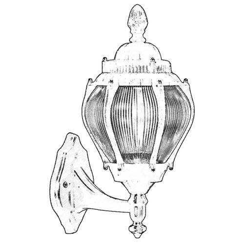 BAP-68202-BSY-M2 Crna Spoljna Zidna Lampa slika 2