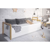 Drveni dječji krevet Victor s ladicom - bijeli - drvo - 180*80 cm