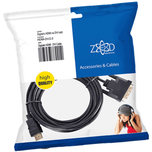 ZED electronic HDMI na DVI kabel,  2.0 met, ver. 1.4 - HDMI-DV/2.0