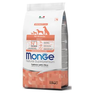 Monge Suha hrana za pse Adult Losos riža 2,5kg