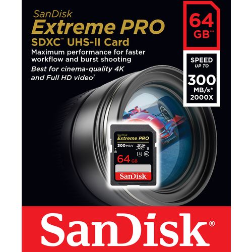 SanDisk MK Extreme PRO SDHC 64GB 300MB/s UHS-II slika 1