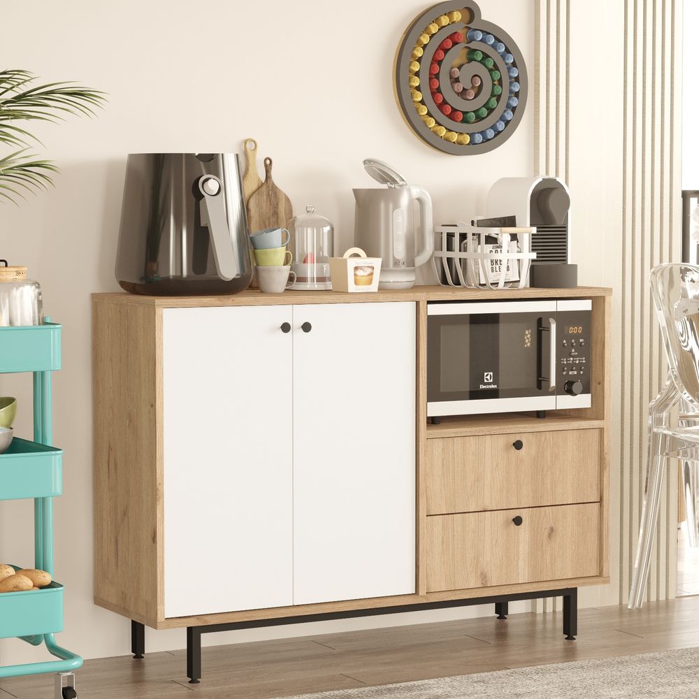 Višenamjenski ormar RE2-SW Oak White slika 2
