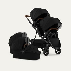 REDSBABY NUVO Twin dječja kolica 2u1 Black, Black B