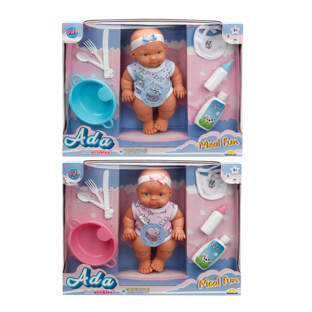 SUNMAN Dollz'n More 20120 Dollectibles Lutka Ada - Interaktivna Igračka za Hranjenje slika 1